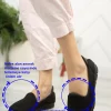 کفش تخت زنانه ورزشی مدل باله برای پیاده‌روی با کفی سبک و ارگونومیک سیاه - 5186