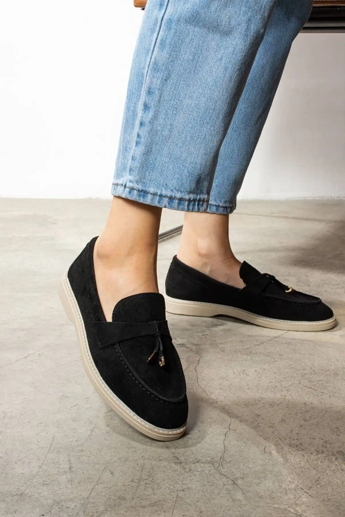 کفش تخت زنانه لوفر سویی مناسب استفاده روزمره - 5440