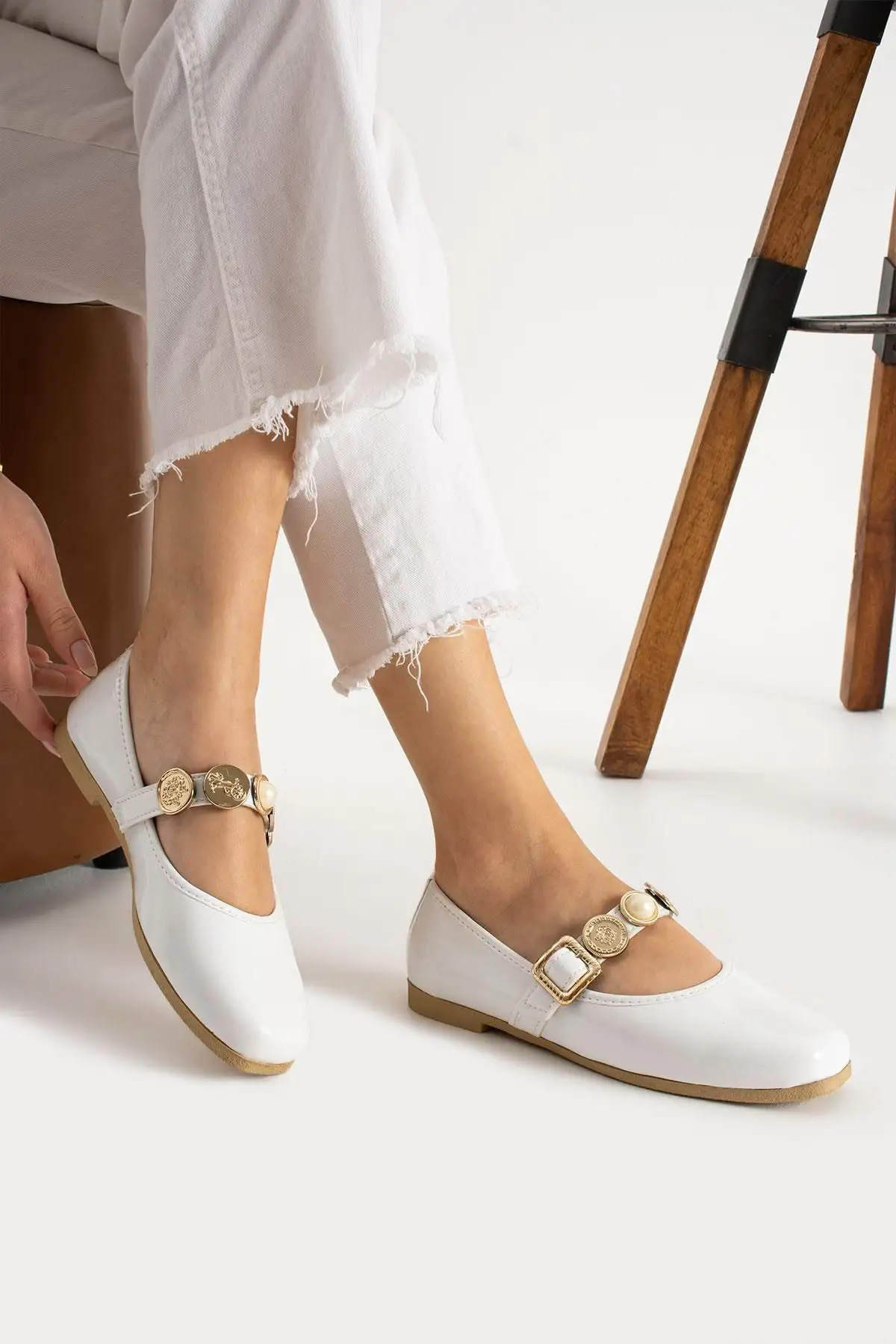 کفش اداری زنانه کفش باله زنانه اورتپدیک، سبک و بی‌صدا، مناسب برای استفاده روزانه، خانه، دفتر و فضای باز. - 3538