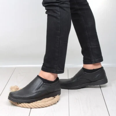 کفش روزمره مردانه زمستانی مشکی اورتپدیک چرم مصنوعی سونی - 4810