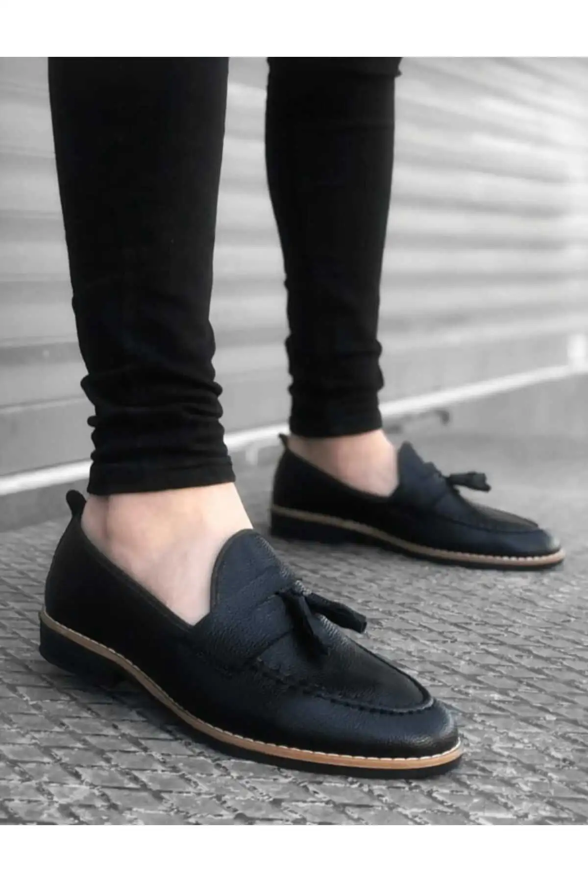 کفش رسمی مردانه بامداد با پاپیون - 5377 کفش رسمی مردانه بامداد با پاپیون - 5377