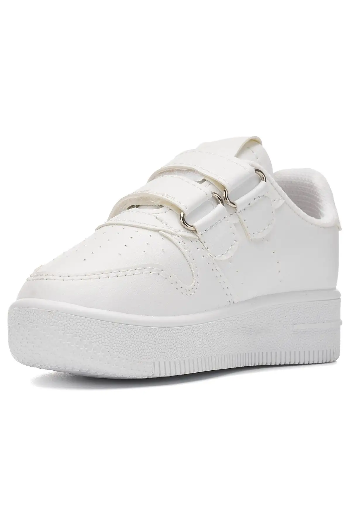 کفش نوزاد پسر  ورزشی راحت و سبک بچهگانه روزمره با بند چسبی و دو نوار نارنجی و سفید مدل ZL001 - 4108 کفش نوزاد پسر ورزشی راحت و سبک بچهگانه روزمره با بند چسبی و دو نوار نارنجی و سفید مدل ZL001 - 4108