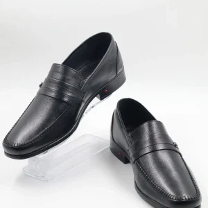 کفش روزمره کلاسیک مردانه از چرم طبیعی داخلی و خارجی سیاه - 3920