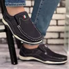 کفش روزمره مردانه تابستانی چرم طبیعی تمز - 5387