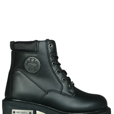 بوت و نیم‌ بوت زنانه کفش چرم مشکی ۰۲۵g100128 - 5016