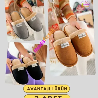 کفش راحتی خانه پکیج سه‌تایی دمپایی زنانه تابستانی، دمپایی خانگی روزمره، دمپایی مهمان، پکیج جهیزیه عروس، ست سه‌تایی دمپایی - 3977