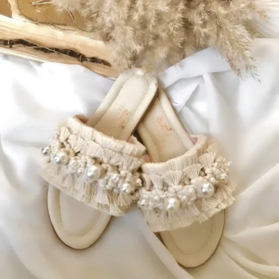 کفش راحتی خانه ماکرومه صندل - 3883