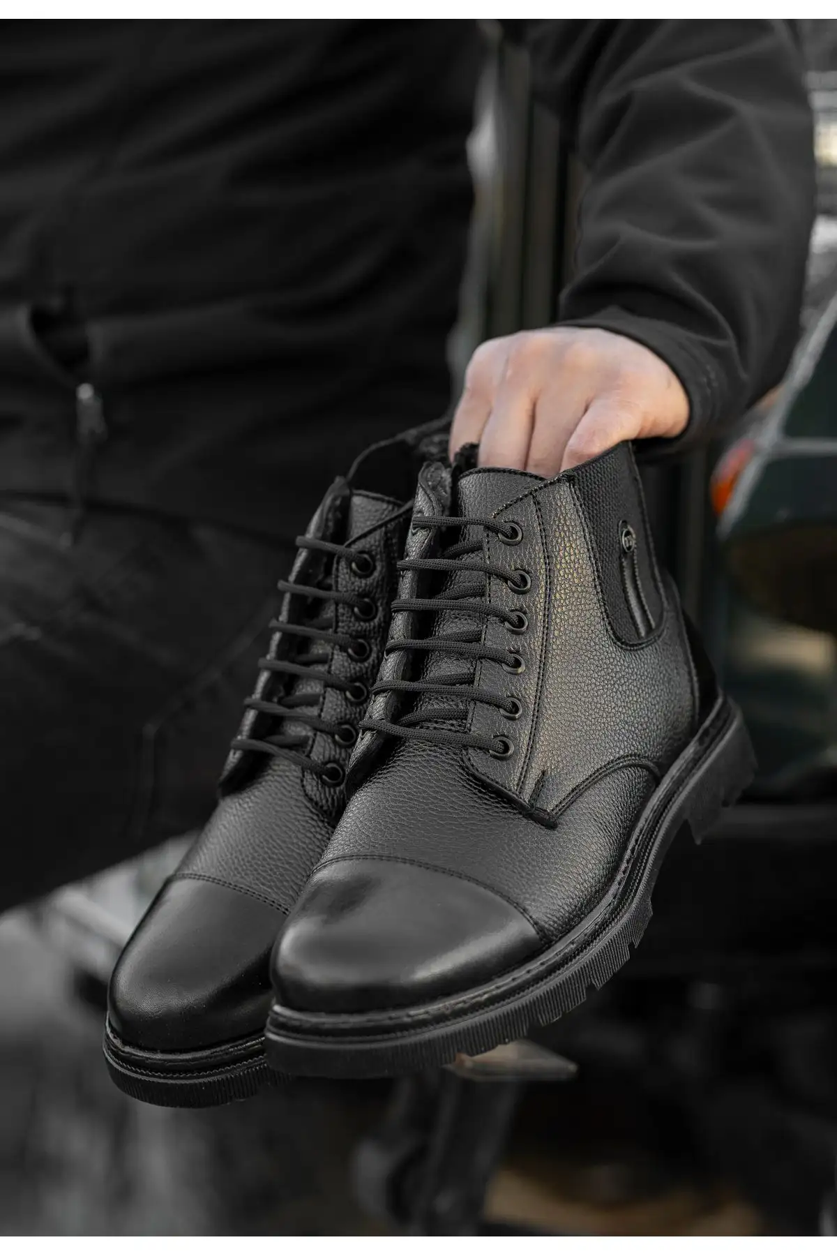 بوت مردانه بوت ضد آب و سرد دارکویی با داخلی پشمی یونیسکس، موجود در سایزهای بزرگ ۳۶ تا ۴۶ - 3415 بوت مردانه بوت ضد آب و سرد دارکویی با داخلی پشمی یونیسکس، موجود در سایزهای بزرگ ۳۶ تا ۴۶ - 3415