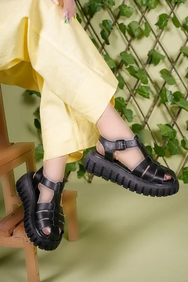 کفش صندل زنانه 0012600 مشکی - 4676