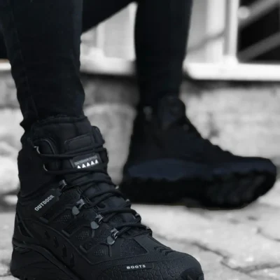 بوت مردانه کفش کوهنوردی ترکنگ زنانه-مردانه با خط های سیاه - 3437