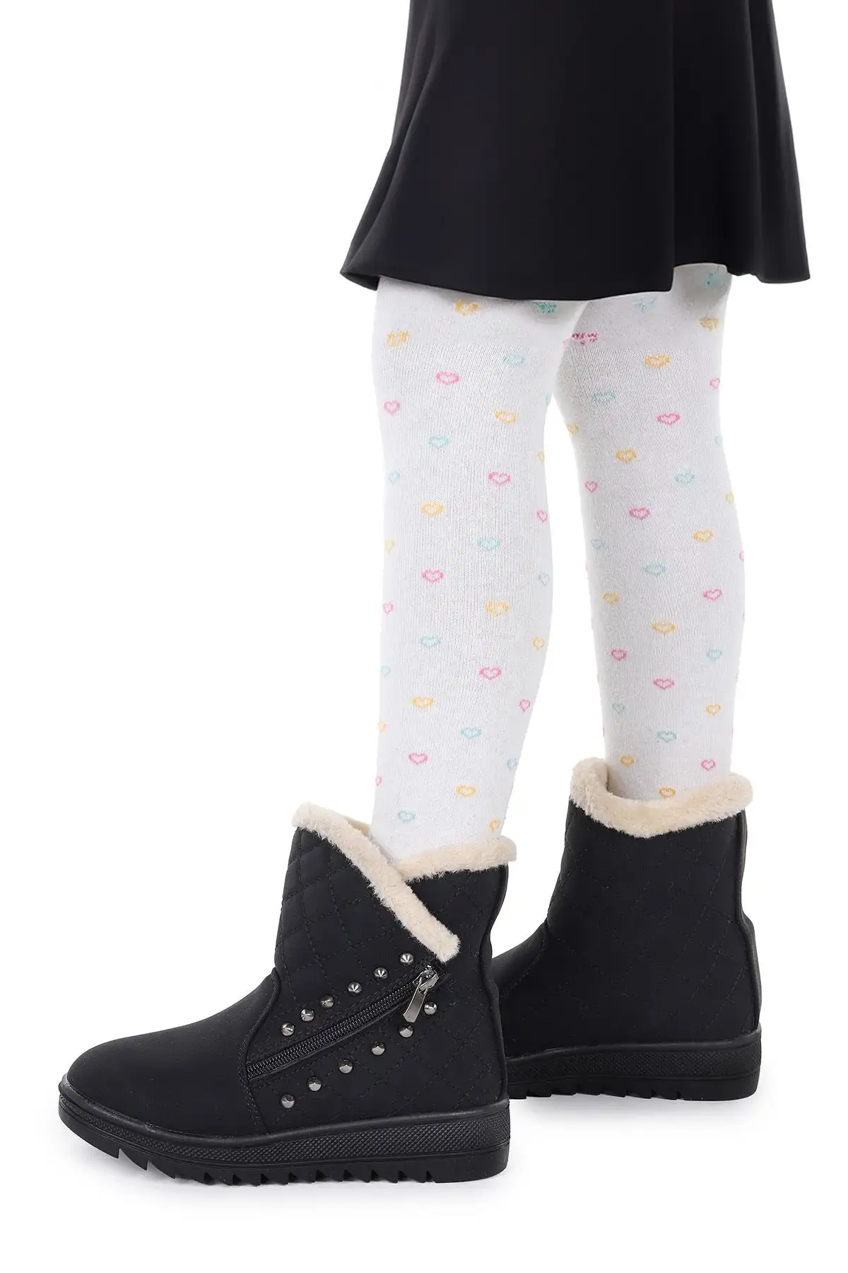 بوت بچگانه  دخترانه هزان با زیپ - 4916 بوت بچگانه دخترانه هزان با زیپ - 4916