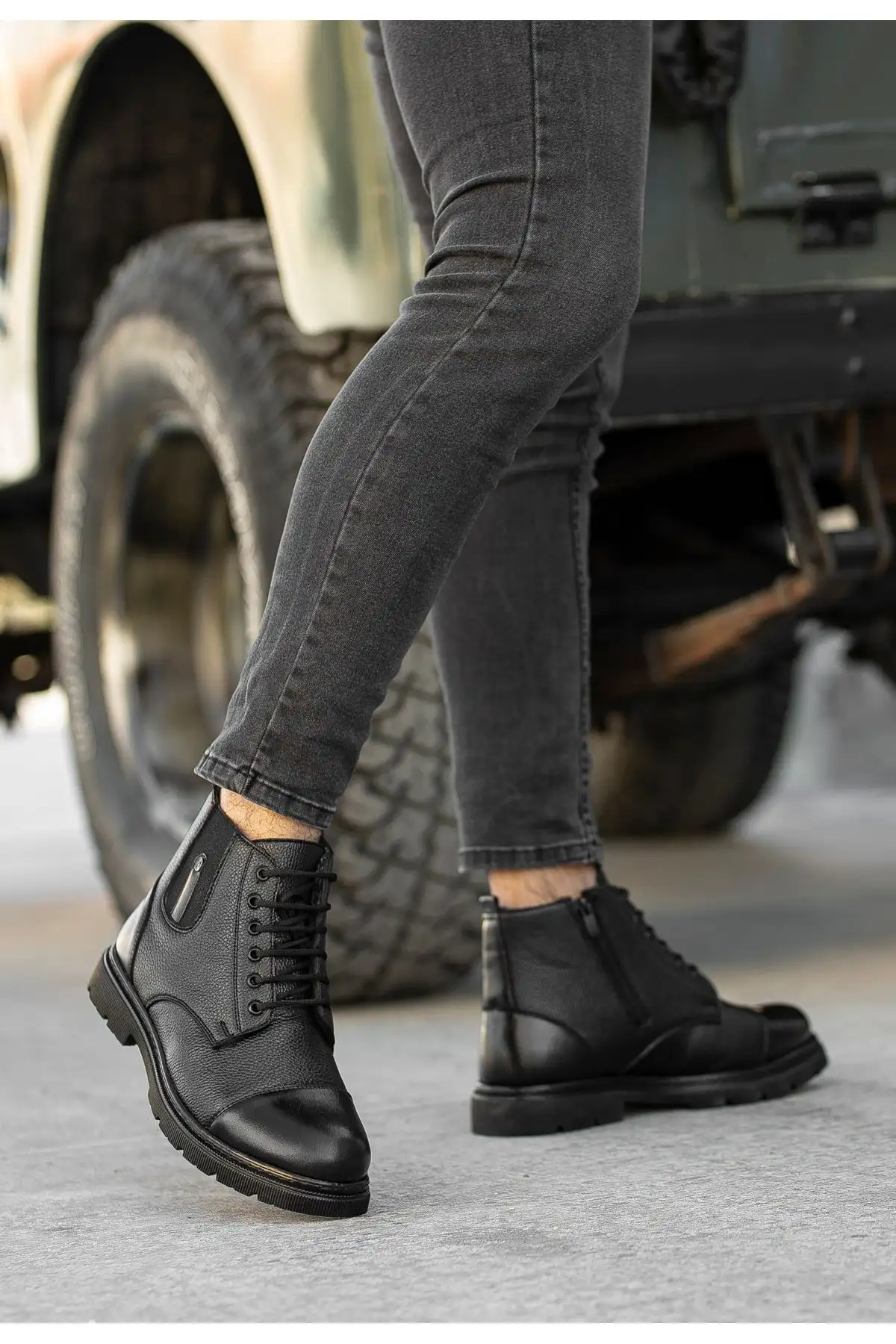 بوت مردانه بوت ضد آب و سرد دارکویی با داخلی پشمی یونیسکس، موجود در سایزهای بزرگ ۳۶ تا ۴۶ - 3415 بوت مردانه بوت ضد آب و سرد دارکویی با داخلی پشمی یونیسکس، موجود در سایزهای بزرگ ۳۶ تا ۴۶ - 3415