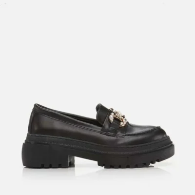 کفش لوفر زنانه مشکی - 3703