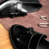 کفش روزمره مردانه 1. کفش کلاسیک مردانه با پاپیون چرم اصل 2. کفش کلاسی loafer 3. کفش ماکوسن - 3942