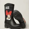 کفش دخترانه چکمه بارانی Minnie Mouse با طرح چاپی و دارای لایه پشمی ضد آب - 5216
