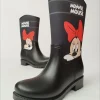 کفش دخترانه چکمه بارانی Minnie Mouse با طرح چاپی و دارای لایه پشمی ضد آب - 5216