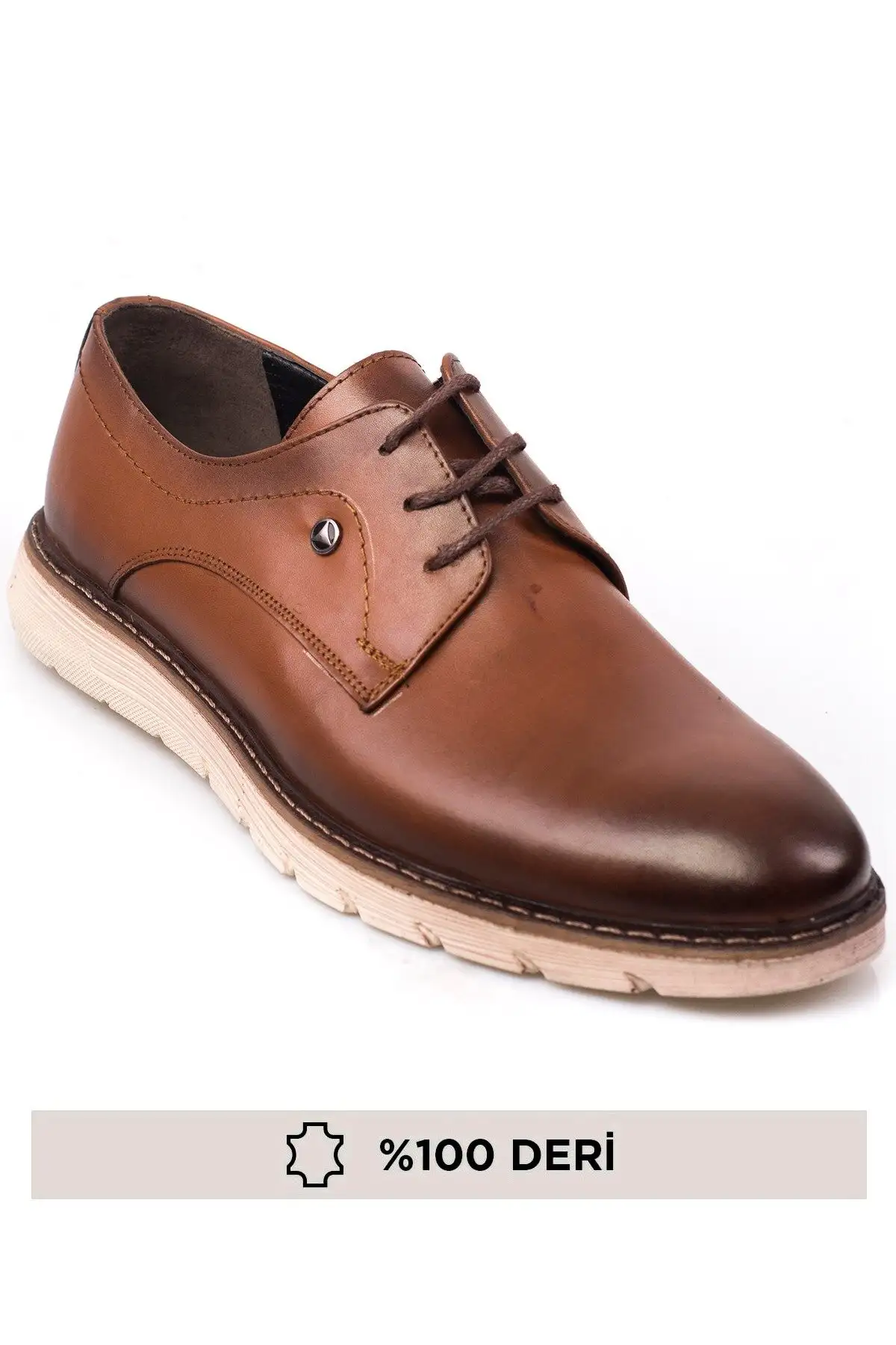 کفش رسمی مردانه کلاسیک با زیره بلند از چرم طبیعی - 4764