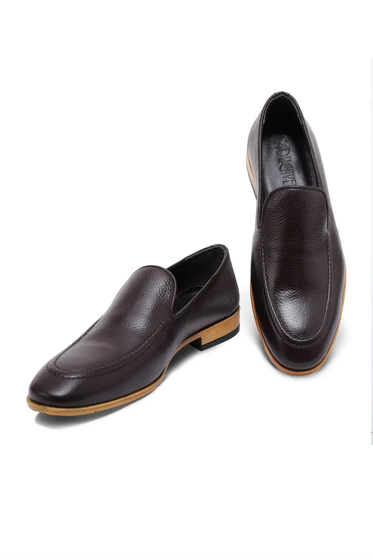 کفش سایز بزرگ مردانه - کلاسیک فلویای چرم طبیعی - کلاسیک لوفر - 4220