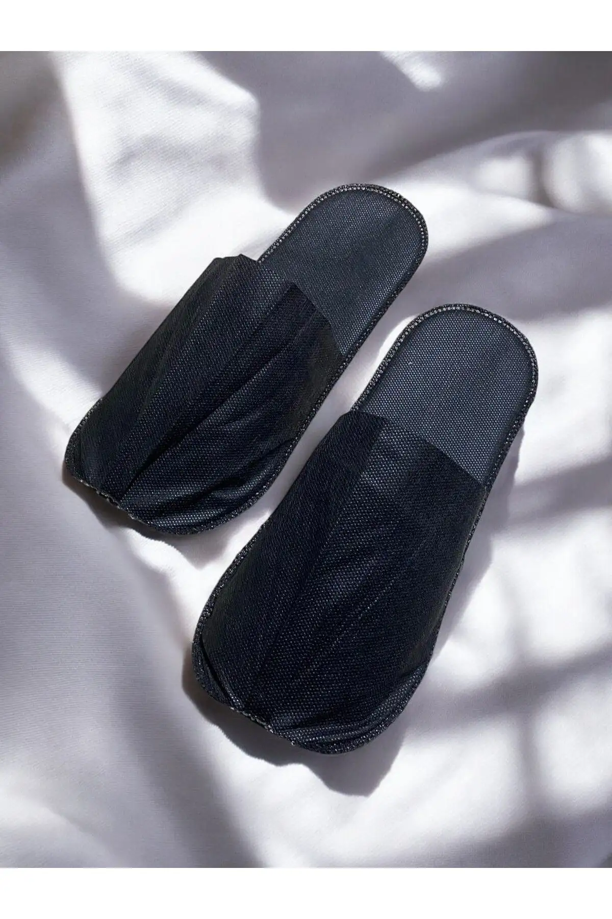 کفش راحتی خانه صندل هتلی مشکی (بسته ۱۰ عددی) - 3954 کفش راحتی خانه صندل هتلی مشکی (بسته ۱۰ عددی) - 3954