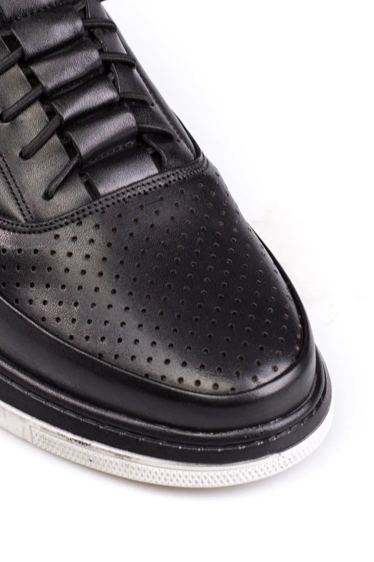 کفش روزمره مردانه چرم طبیعی، تمام ارتوپدیک، بدون بند، آناتومیک - 4797