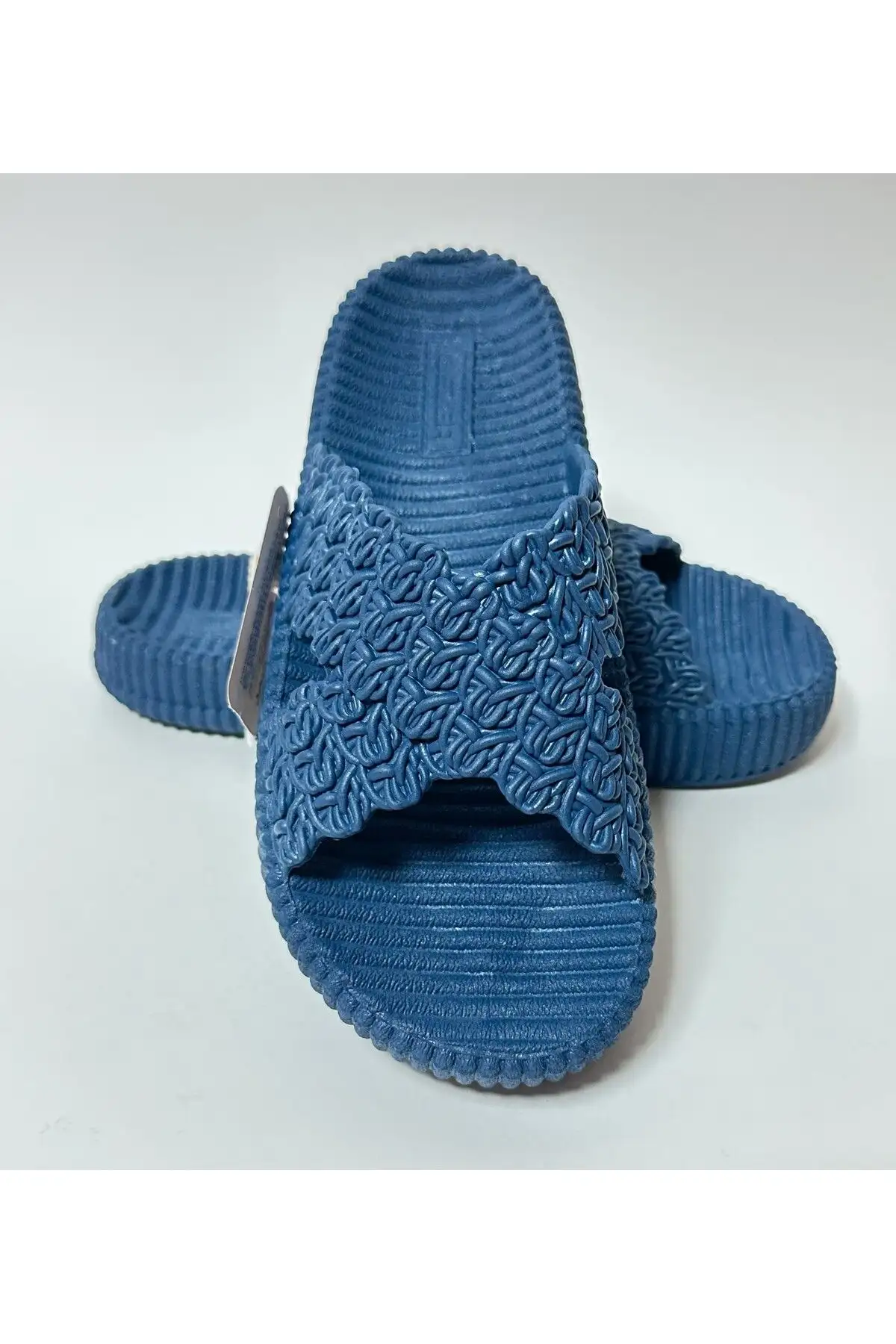 کفش راحتی خانه صندل زنانه با زیره ضخیم و ضد لغزش، مناسب برای محیطهای مرطوب و خیابانی با ظاهر شبیه به حصیر. - 5267 کفش راحتی خانه صندل زنانه با زیره ضخیم و ضد لغزش، مناسب برای محیطهای مرطوب و خیابانی با ظاهر شبیه به حصیر. - 5267