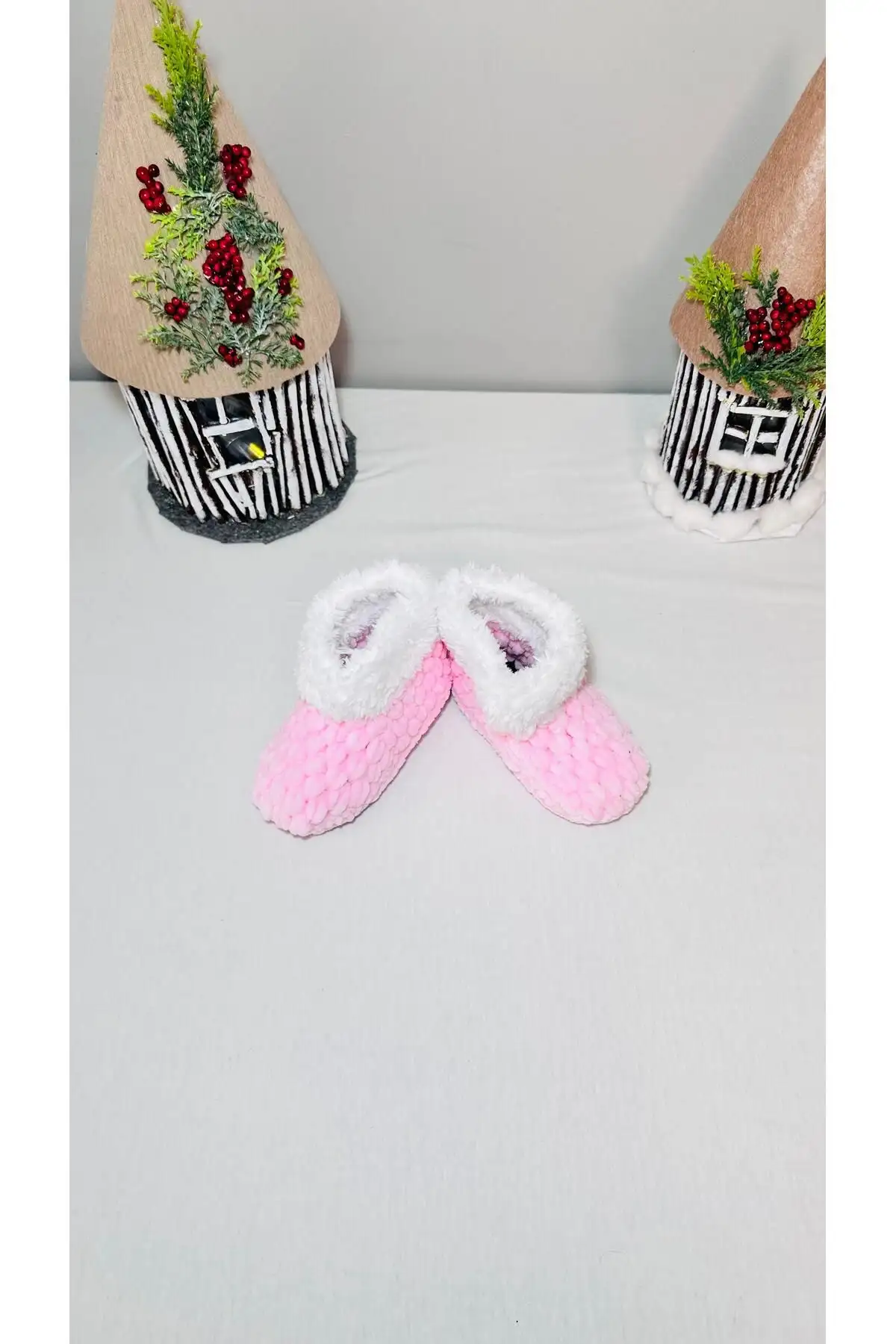 کفش نوزاد دختر پاپوش پلنگی بافتنی برای نوزاد - آبی و قهوهای، نرم و گرم! - 3325 کفش نوزاد دختر پاپوش پلنگی بافتنی برای نوزاد - آبی و قهوهای، نرم و گرم! - 3325