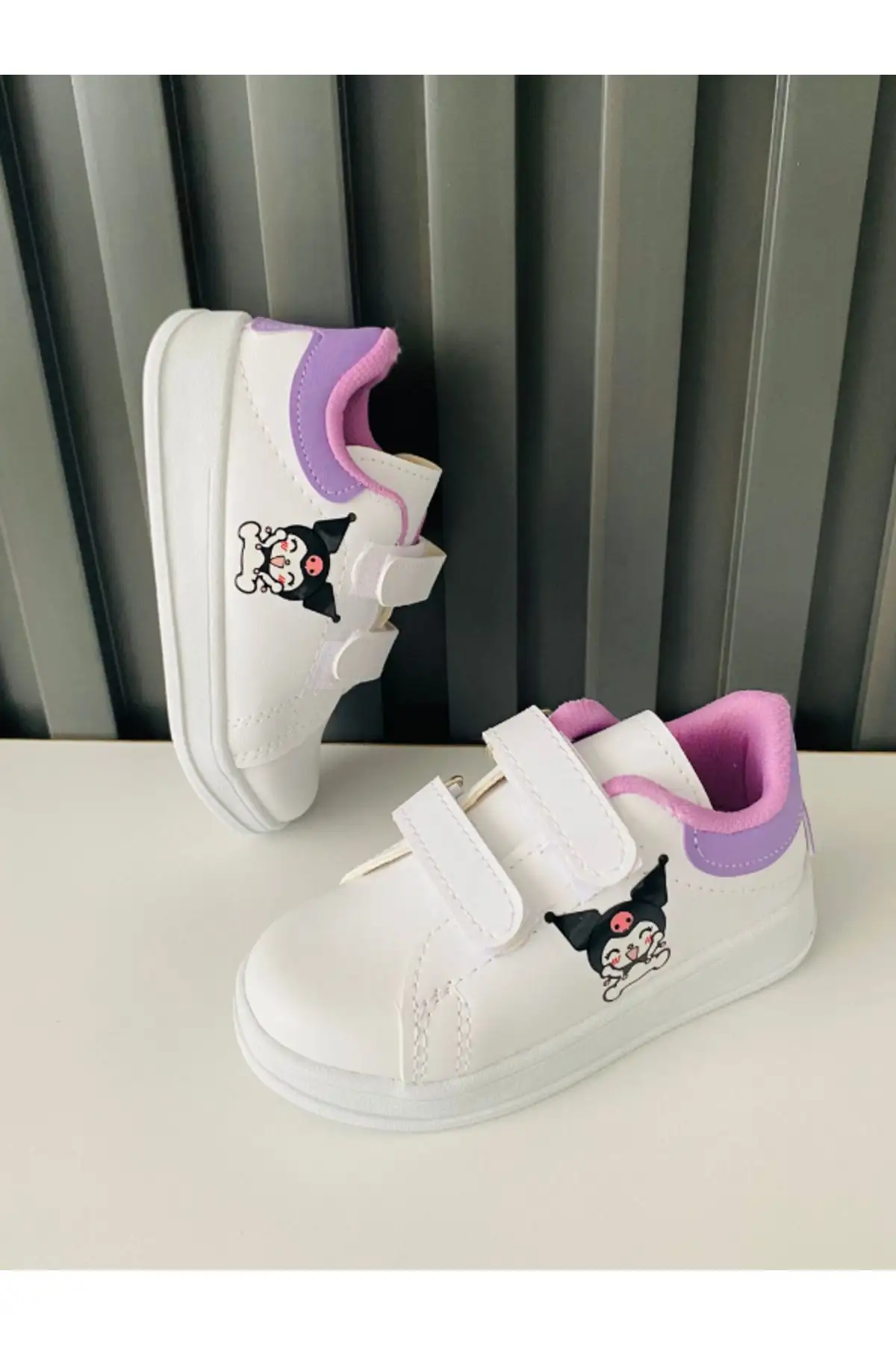 کفش دخترانه کفش ورزشی کودک با بند چسبی طرح کورو می - 3803 کفش دخترانه کفش ورزشی کودک با بند چسبی طرح کورو می - 3803