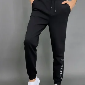 سایز بزرگ مردانه شلوار جین استاندارد مردانه با طرح چاپی - 3499