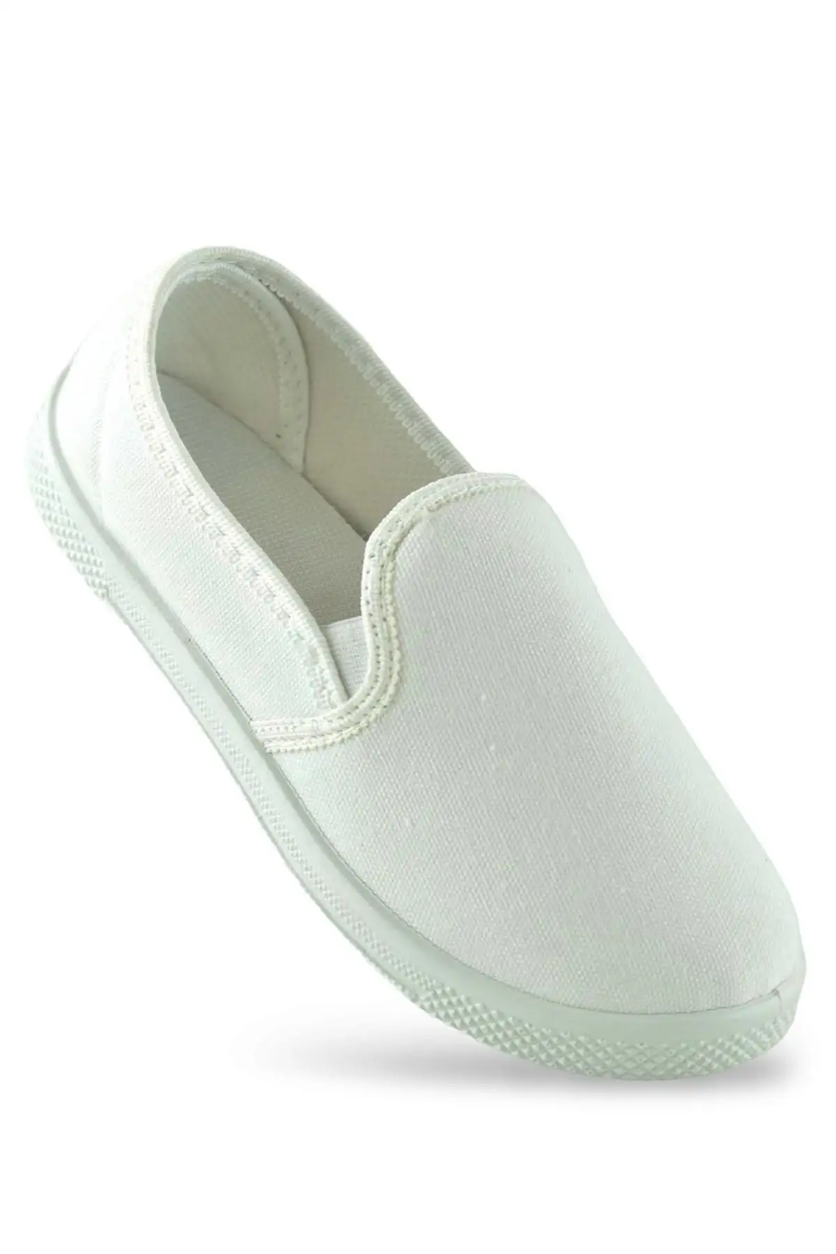 کفش پسرانه کفش اسپرت بچگانه از جنس کتان با رنگ سفید - 3759 کفش پسرانه کفش اسپرت بچگانه از جنس کتان با رنگ سفید - 3759