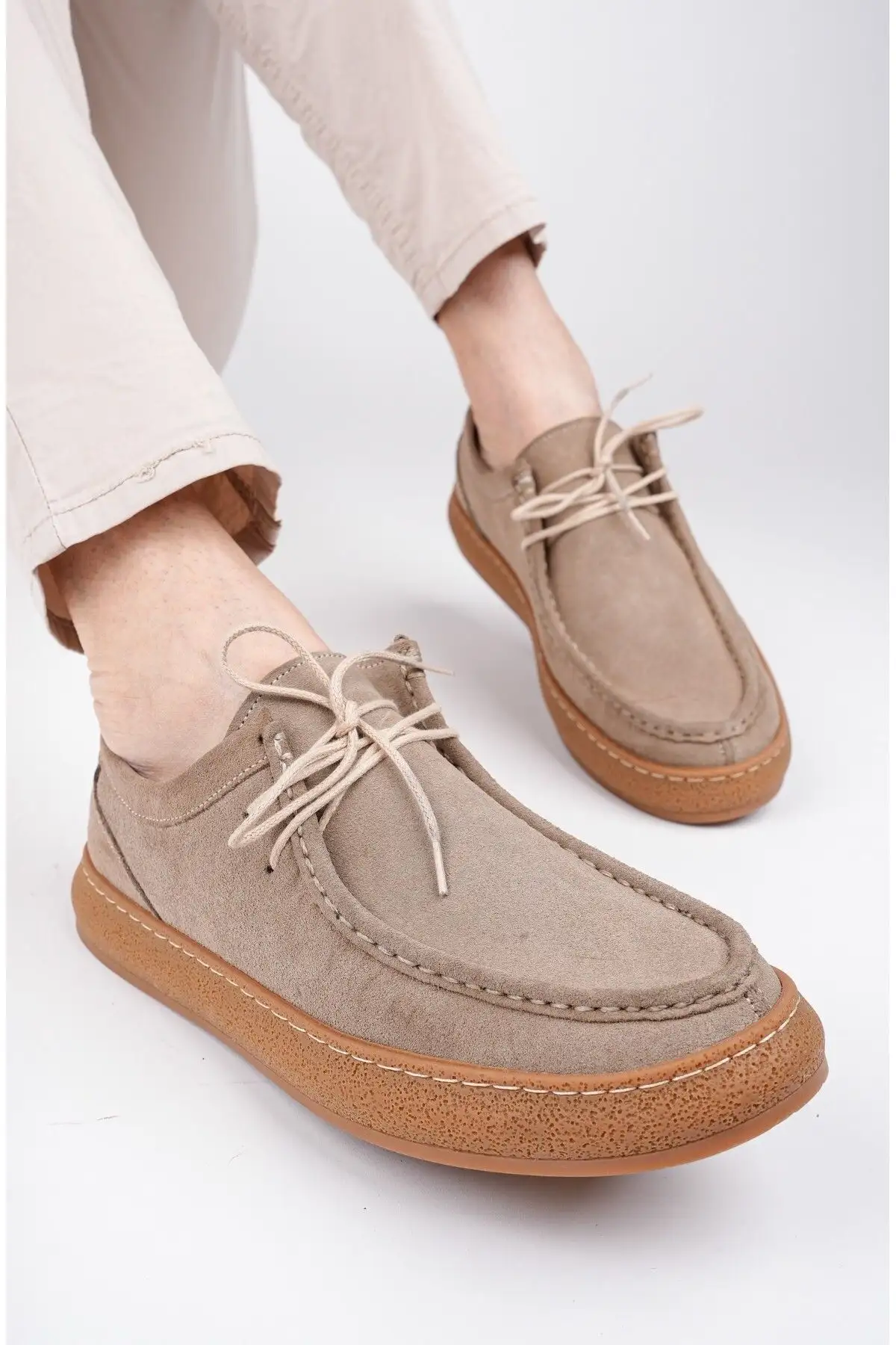 کفش روزمره مردانه کلاسیک سانچز با رویه چرم طبیعی و طراحی اورتوپدیک با بند - 4011 کفش روزمره مردانه کلاسیک سانچز با رویه چرم طبیعی و طراحی اورتوپدیک با بند - 4011