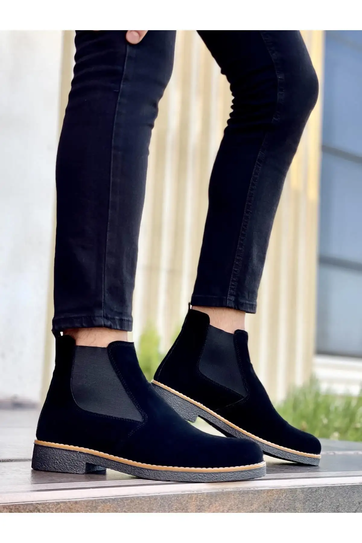 بوت مردانه چکمه چلسی غیررسمی با ضمانت M201 - 3427 بوت مردانه چکمه چلسی غیررسمی با ضمانت M201 - 3427