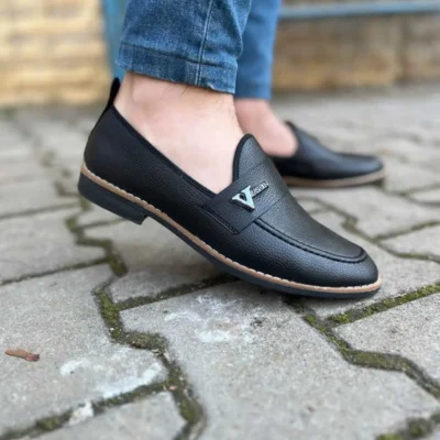 کفش رسمی مردانه کفش مردانه تابستانی با تودرتو و بند کورسیک - 3912