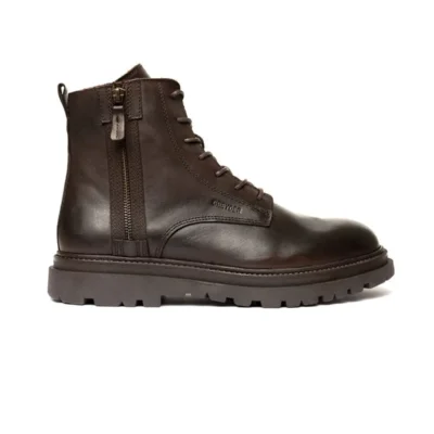 بوت مردانه چکمه نظامی قهوه‌ای از چرم طبیعی 3K1UB16280 - 4942