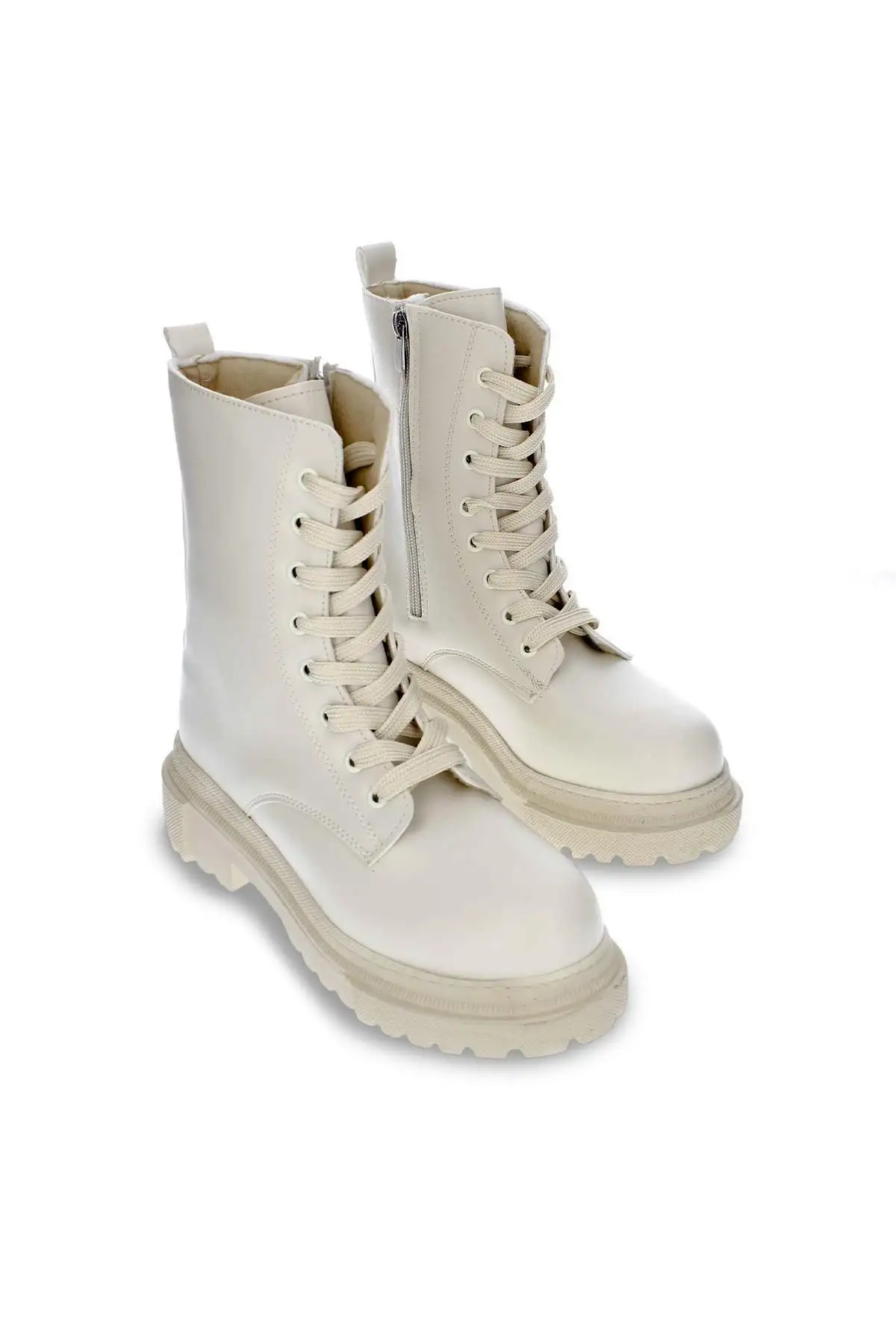 بوت و نیم بوت زنانه کفش  رزمره  با زیره بلند  بند  زیپ، راحت  مناسب برای استفاده رزمره. - 4998 بوت و نیم بوت زنانه کفش رزمره با زیره بلند بند زیپ، راحت مناسب برای استفاده رزمره. - 4998