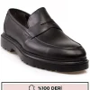 کفش رسمی مردانه چرم اصل با کفی بلند، نوع loafer - 5375
