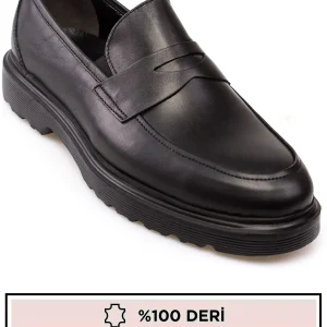 کفش رسمی مردانه چرم اصل با کفی بلند، نوع loafer - 5375