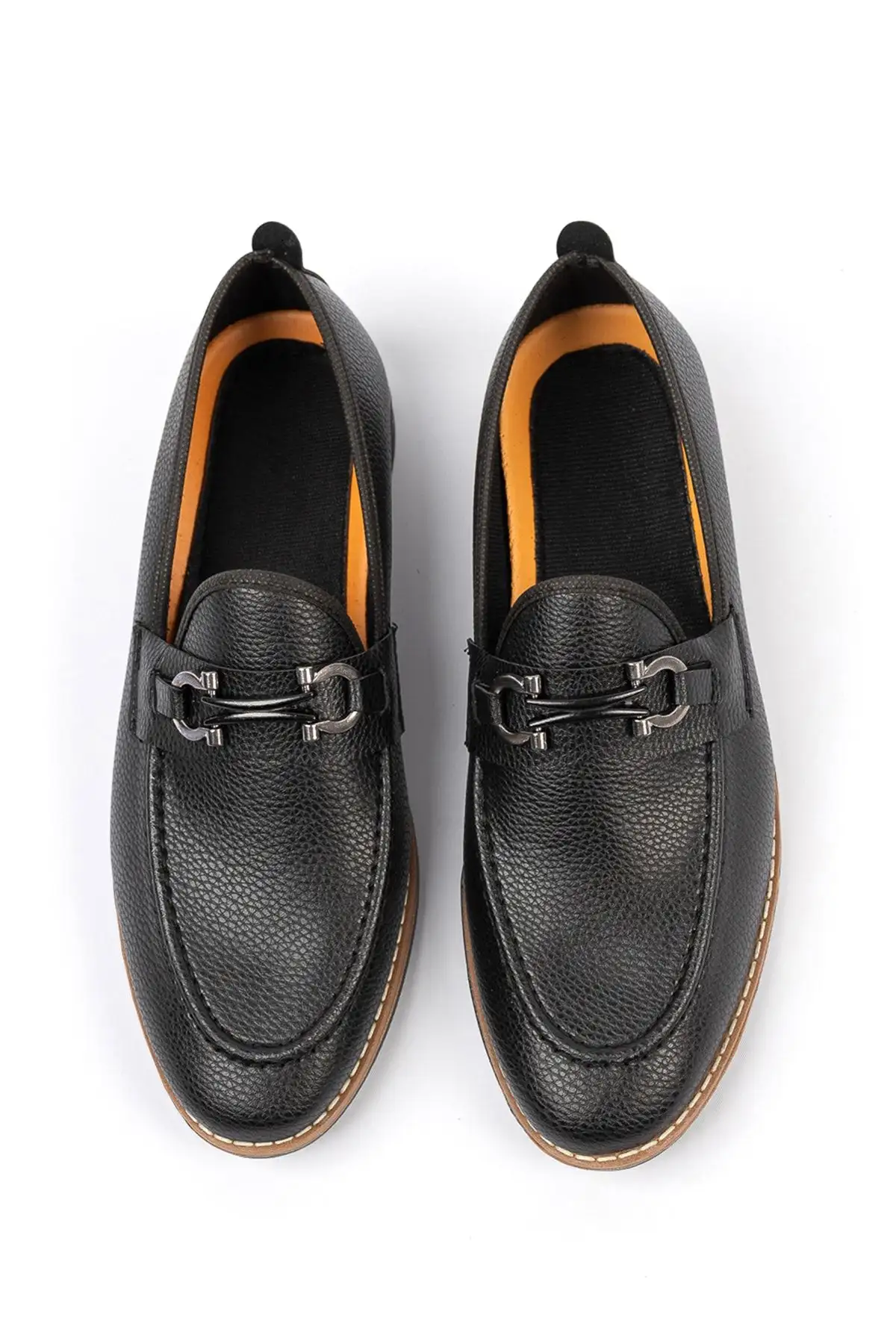 کفش روزمره مردانه مدل روک لافر، نرم، مشکی - 5298 کفش روزمره مردانه مدل روک لافر، نرم، مشکی - 5298