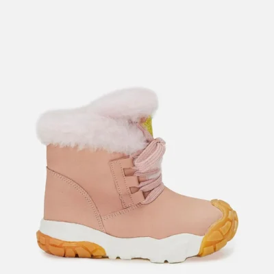 بوت بچگانه کفش دخترانه مرجان با پالتو خزدار - 4894