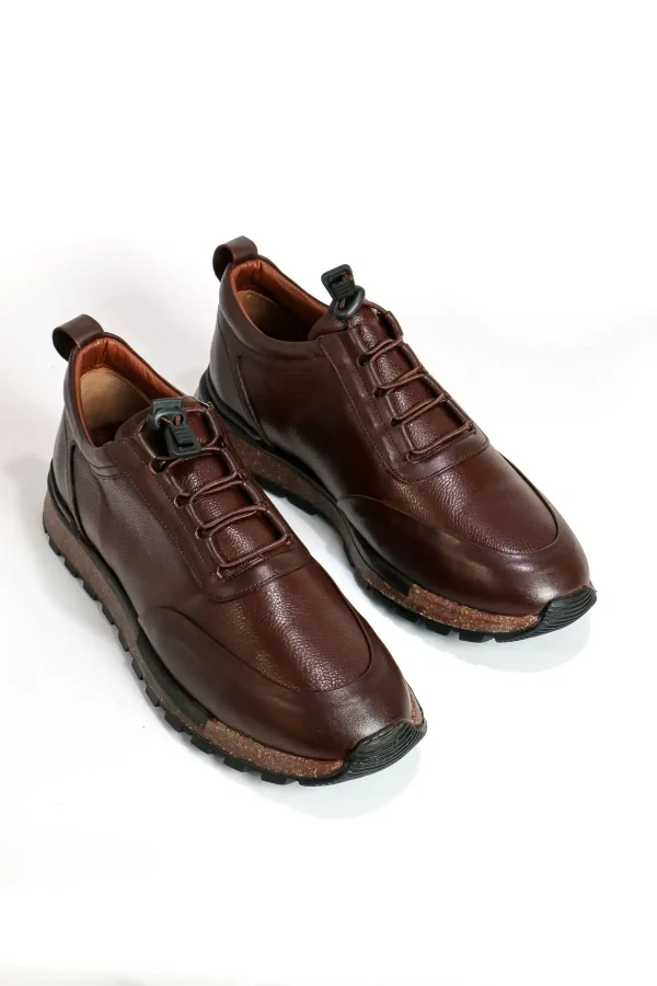 کفش روزمره مردانه کژوال چرم طبیعی - 4786