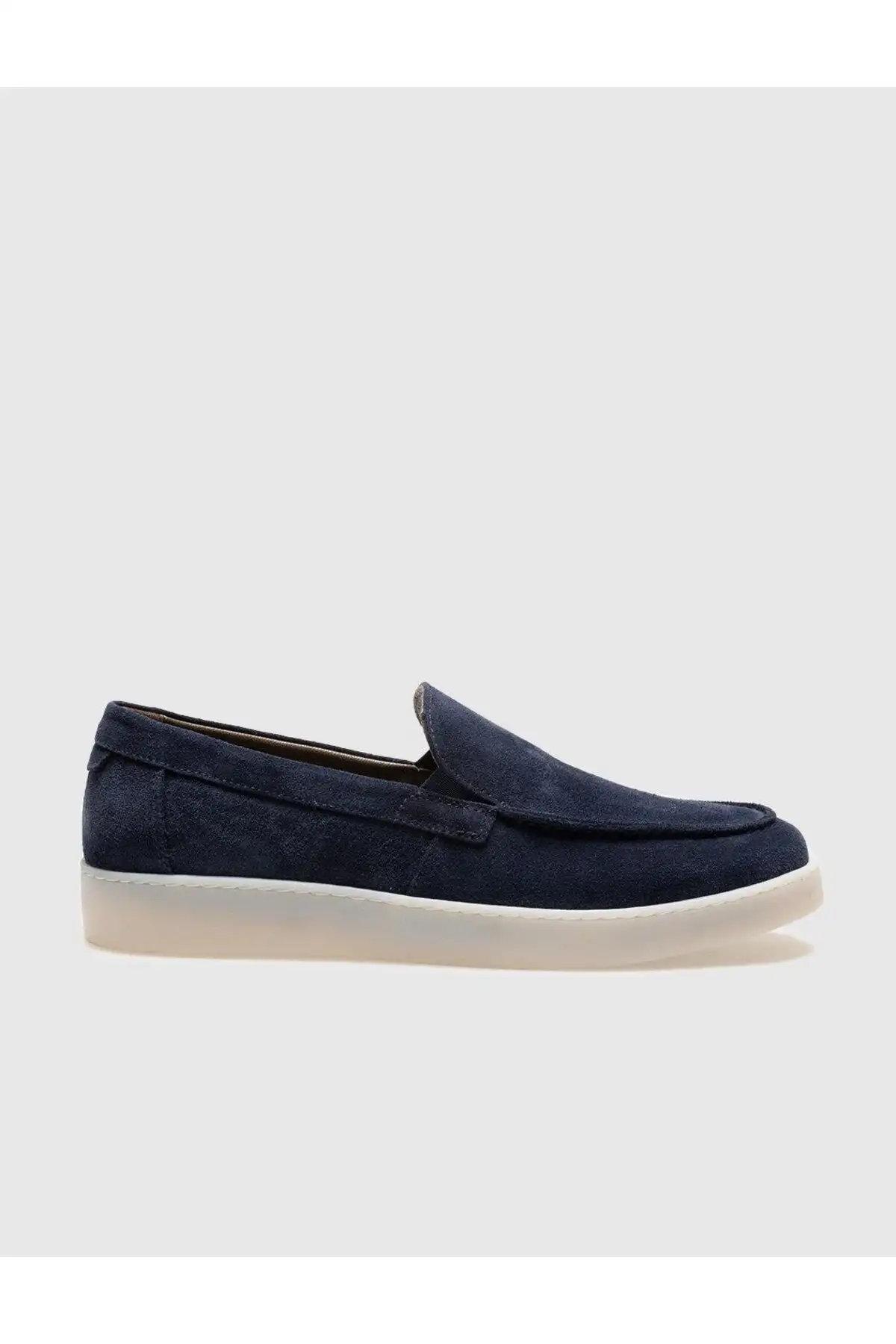 کفش روزمره مردانه کفش روزمره مردانه جیر آبی تیره از چرم طبیعی - 3935 کفش روزمره مردانه کفش روزمره مردانه جیر آبی تیره از چرم طبیعی - 3935