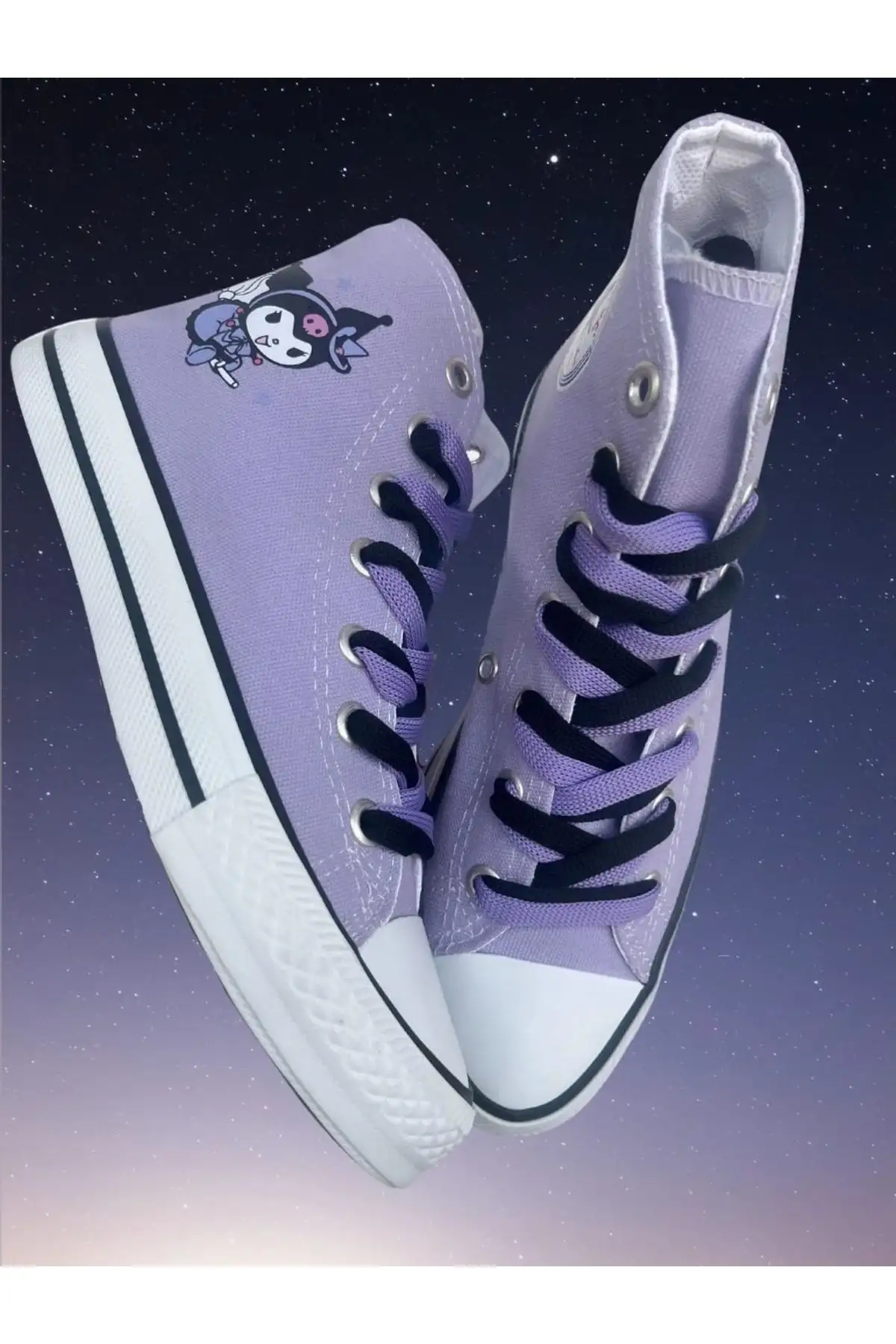 کفش بچگانه کفش ورزشی کودک با طرح کورو می، سبکی لیلایی و سیاه با بند و مچ بالا - 3617 کفش بچگانه کفش ورزشی کودک با طرح کورو می، سبکی لیلایی و سیاه با بند و مچ بالا - 3617
