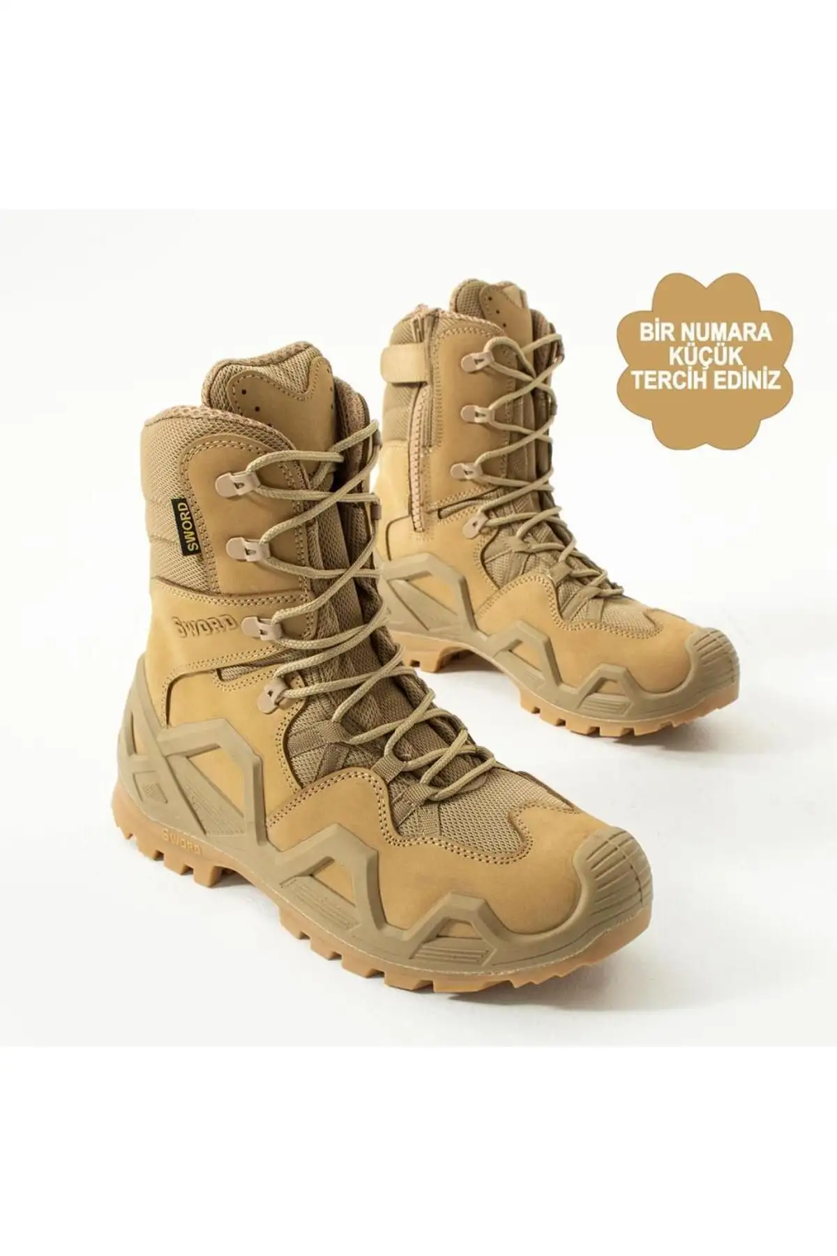 بوت مردانه ها و پوتین های تاکتیکی نظامی زمستانی زنانه و ضدآب با زیپ مدل SS602 - 4958