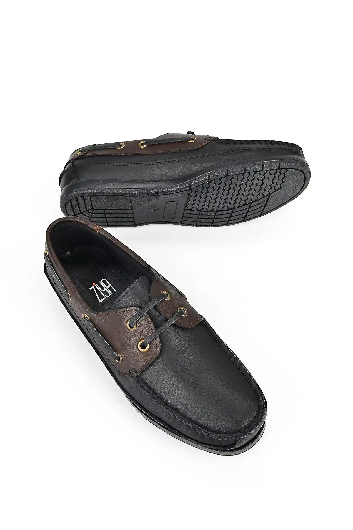 کفش روزمره مردانه    از چرم طبیعی مدل 141423z29 رنگ مشکی-قهوهای - 4793 کفش روزمره مردانه از چرم طبیعی مدل 141423z29 رنگ مشکی-قهوهای - 4793