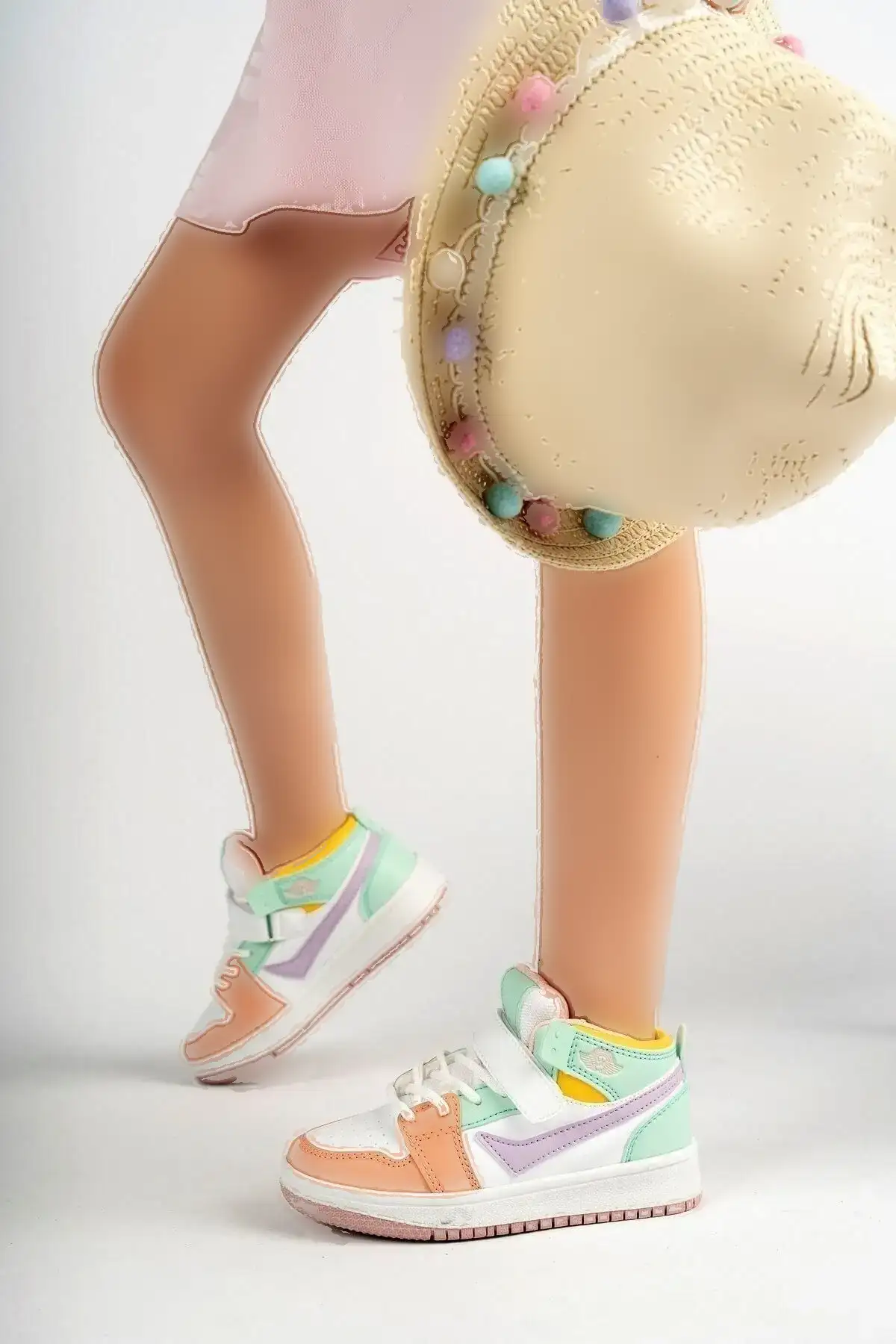 کفش بسکتبال مدل کتانی چسبی کودکانه - 5102 کفش بسکتبال مدل کتانی چسبی کودکانه - 5102