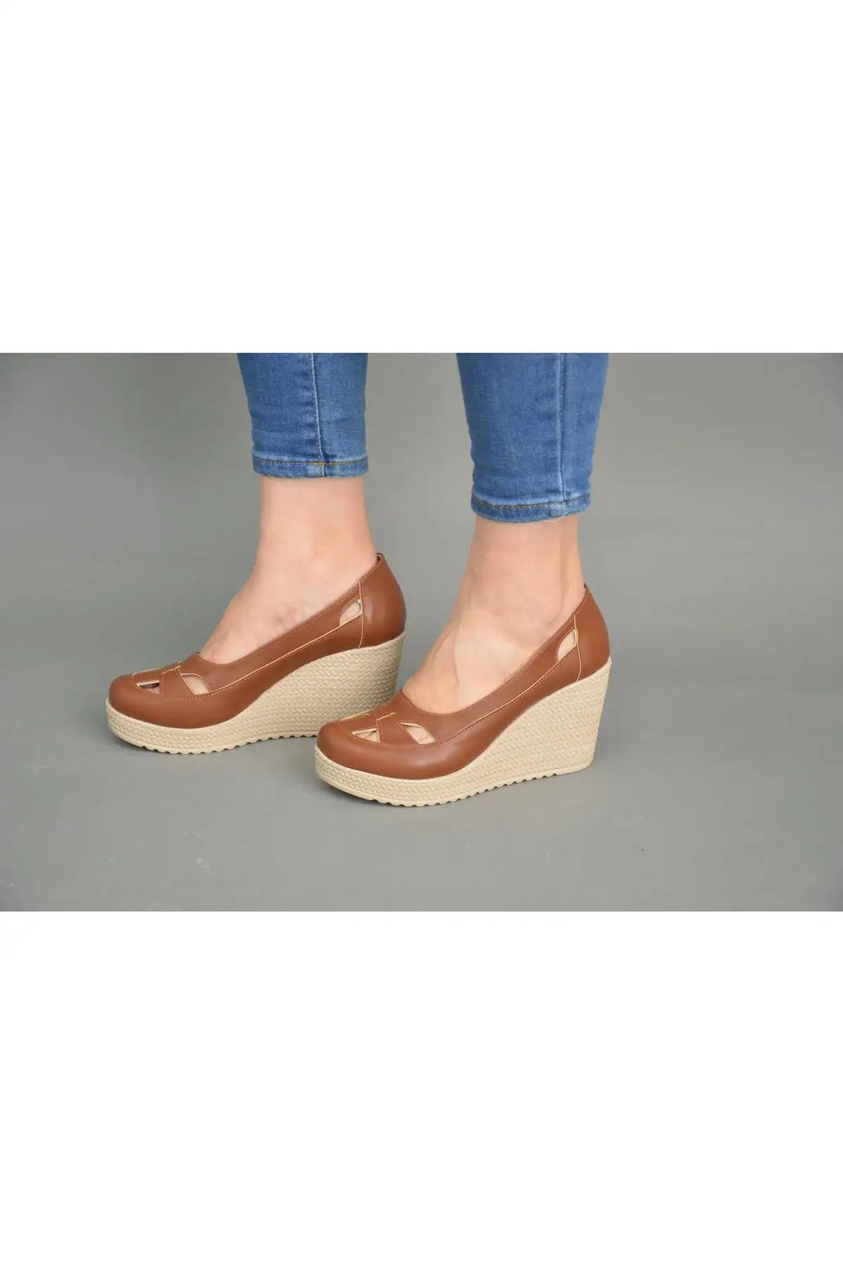 کفش پاشنه بلند زنانه   با کفی پاشنه دار - 4342 کفش پاشنه بلند زنانه با کفی پاشنه دار - 4342