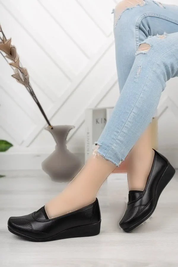 کفش تخت زنانه - بارت ortopedik بابی (سری) - مادر - روزمره - کلاسیک - 4549