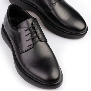 کفش رسمی مردانه کفش چرم مردانه با کفی ضخیم واقعی - 3925
