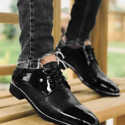 کفش روزمره مردانه کلاسیک مجلسی با روکش براق تامیرس مدل 573-1 - 4658