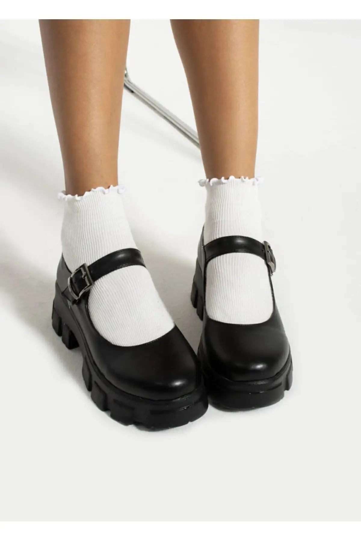 کفش روزمره مردانه  لولیتای سبک هاراجوکو اکسفورد مشکی - 4823 کفش روزمره مردانه لولیتای سبک هاراجوکو اکسفورد مشکی - 4823