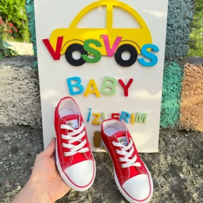 کفش بچگانه کفش ورزشی قرمز (راحت/گسترده) - 3607